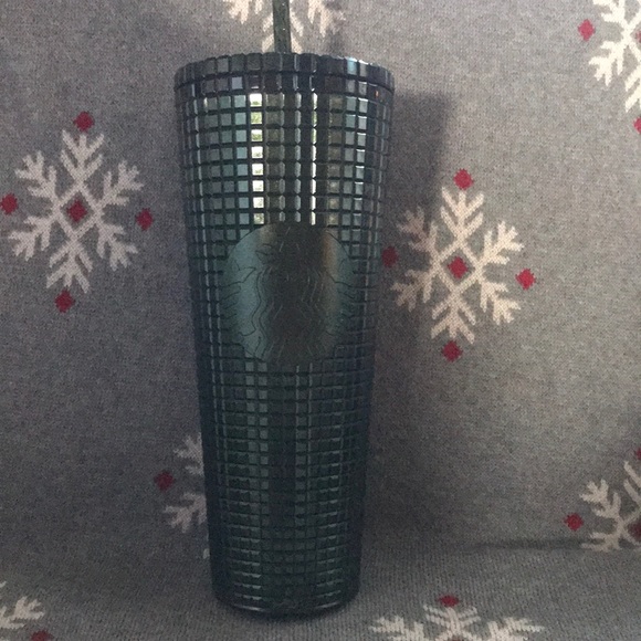 Starbucks Green Grid Tumbler Christmas Holiday 2021 Venti 24 ounce